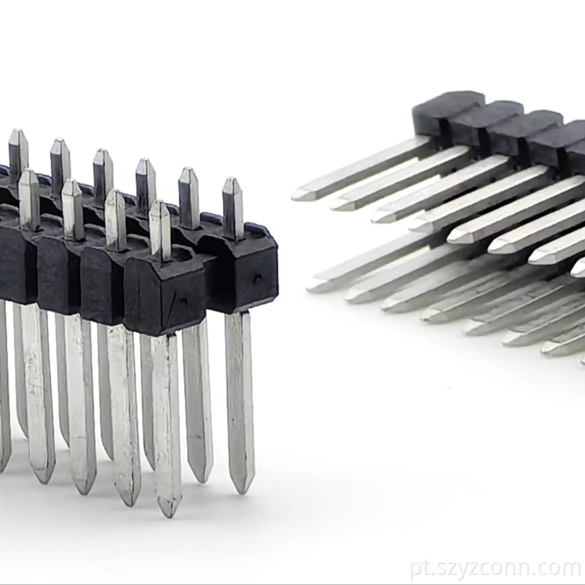 Conector de cabeçote de pino de passo de 3,5 mm Fileira dupla reta H: 2,4 mm 2*10P 3.5mm Pitch Pin Header Connector Dual Row Straight H:2.4mm 2*10P
